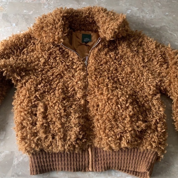 Teddy Bear Jacket Faux Fur Sherpa Bomber Jacket WILD FABLE Size Small NWT - Picture 14 of 15